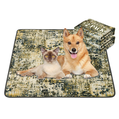Qeils Washable Pee Pads For Dogs, 2 Pack Reusable Puppy Pads Super Absorbent Leakproof Dog Training Pads, Non-Slip Potty Pads For Floor, Crate, Couch, Whelping Pads Litter Mat Puppy Supplies