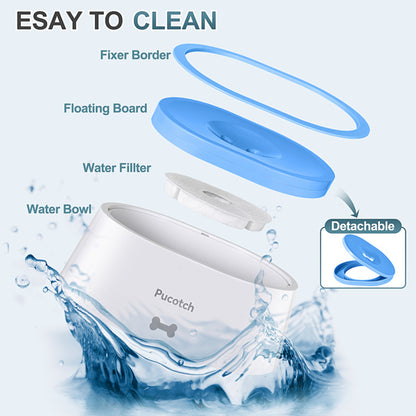 2-liter Pet Drinking Basin With Splash Proof Design, Equipped With A Filter Element For Filtering Water Quality, Prohibited From Sale On Amazon US Site, Not USPS Issued