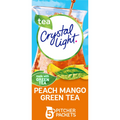 Crystal Light Peach Mango Green Tea Sugar Free Drink Mix, 5 Ct Pitcher Packets