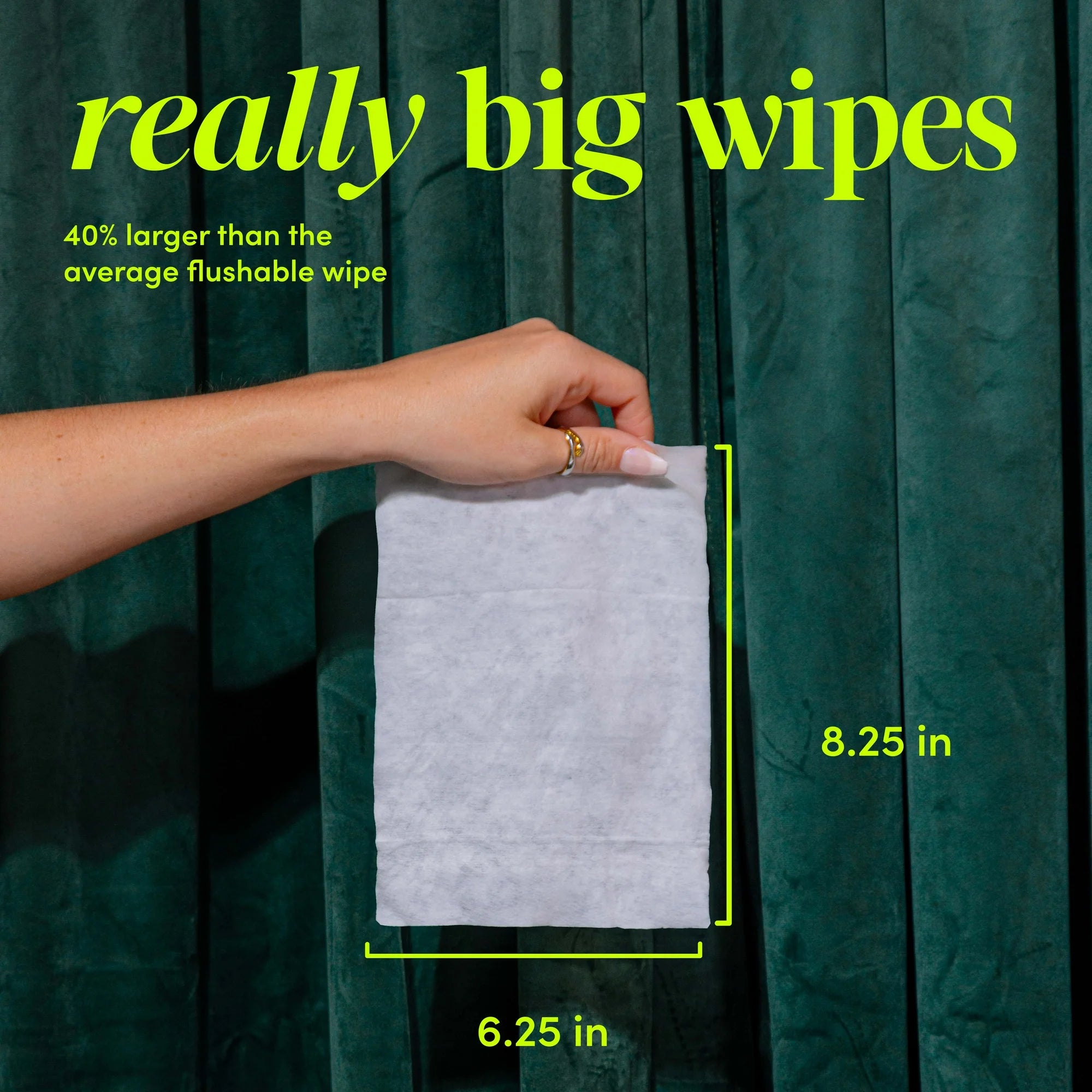Goodwipes Flushable Butt Wipes, Plant Based Lavender Scented, 1pack, 50 Personal hygiene Total Wipes