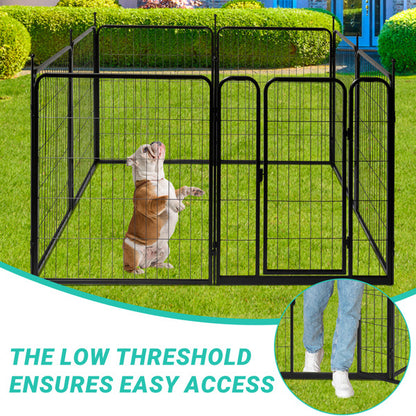 Splicing 8 Pieces Of Iron Pet Fence